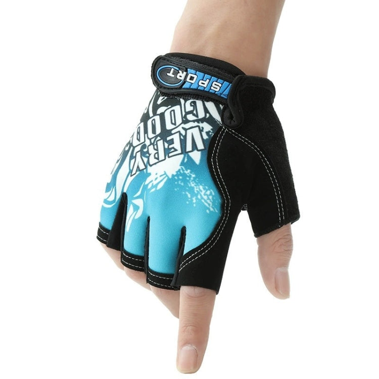 1pair Outdoor Sports Light and Breathable Summer Non-slip Fitness Half-finger Gloves