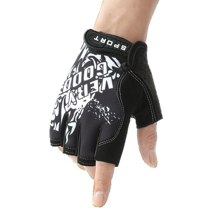 1pair Outdoor Sports Light and Breathable Summer Non-slip Fitness Half-finger Gloves