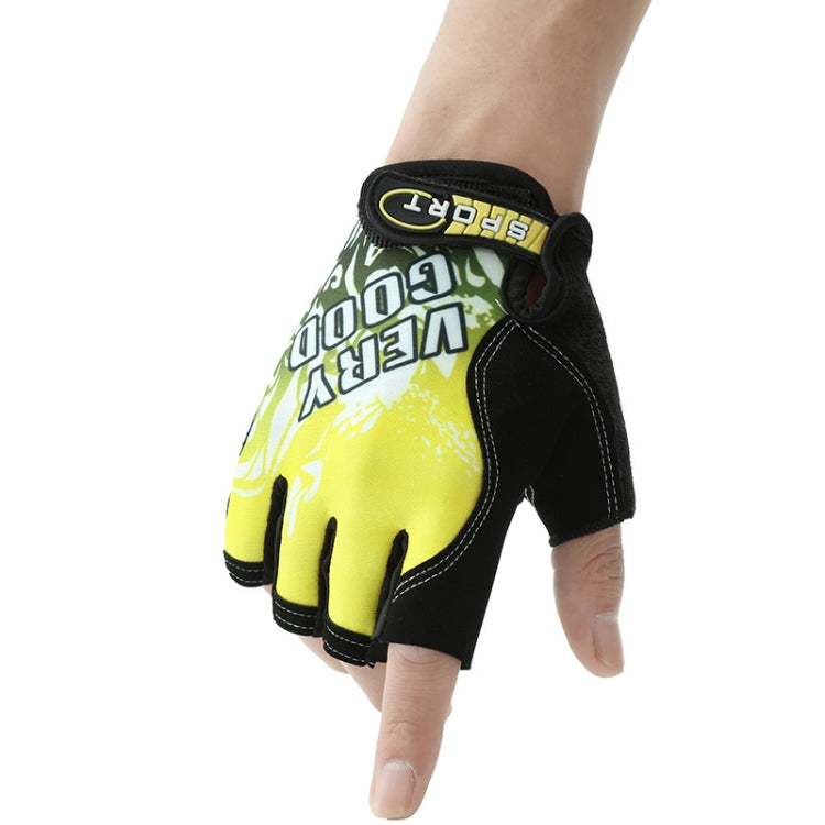 1pair Outdoor Sports Light and Breathable Summer Non-slip Fitness Half-finger Gloves