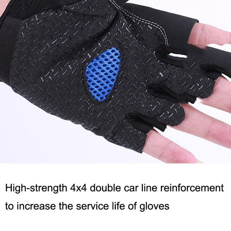 1pair Outdoor Sports Light and Breathable Summer Non-slip Fitness Half-finger Gloves