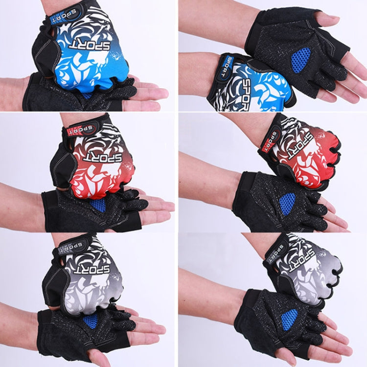 1pair Outdoor Sports Light and Breathable Summer Non-slip Fitness Half-finger Gloves