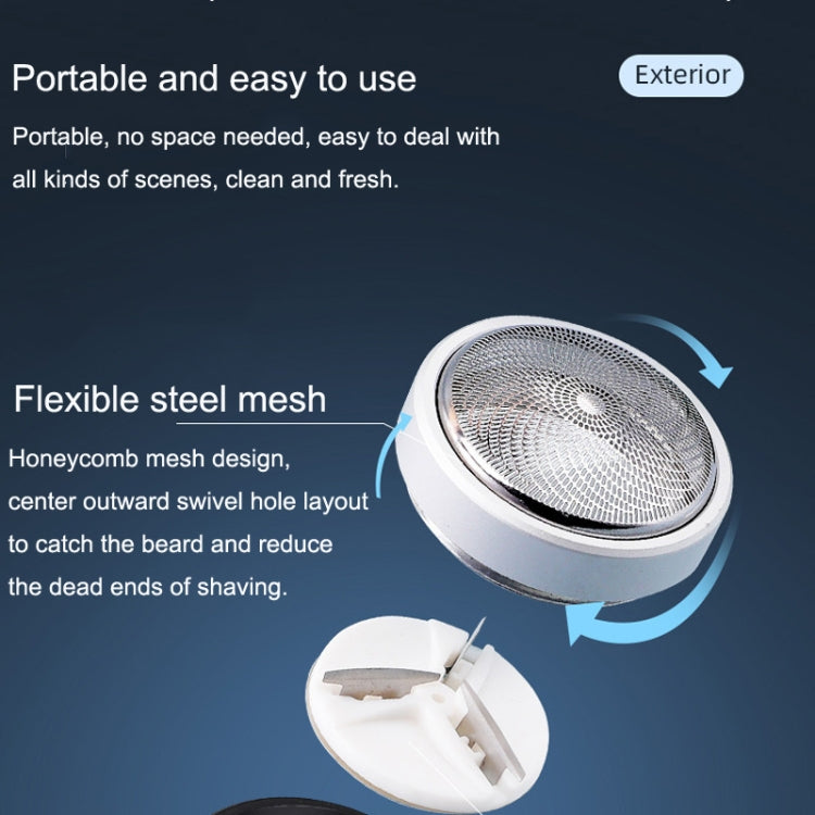 Motorized Men Mini Travel Portable Beard Razor Washable