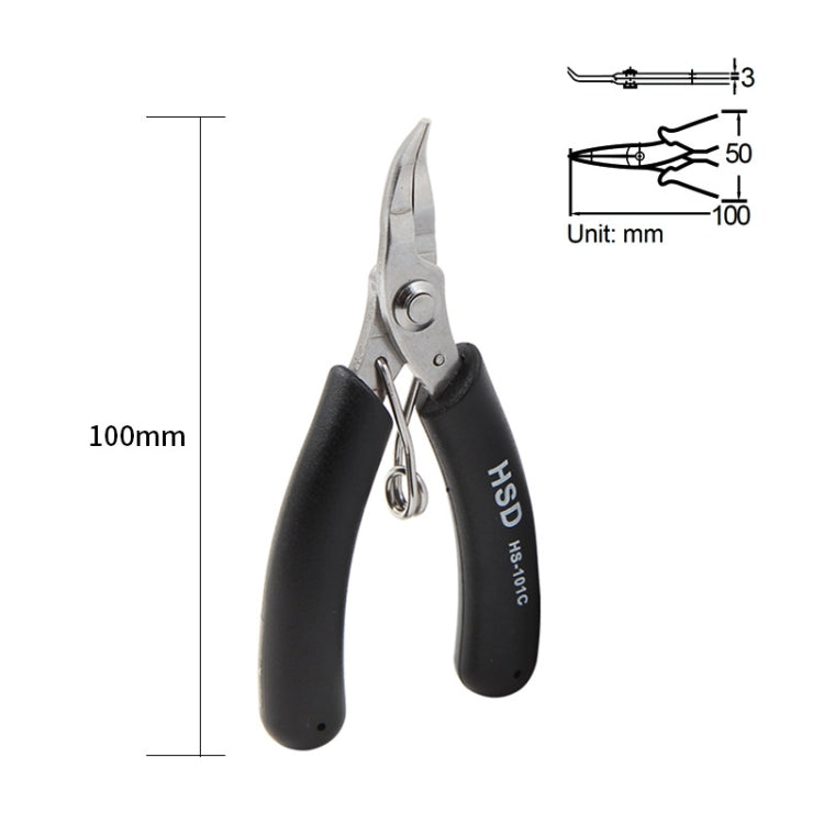 Mini Palm Toothless Fishing Plier Curved Nose Plier Handmade Plier