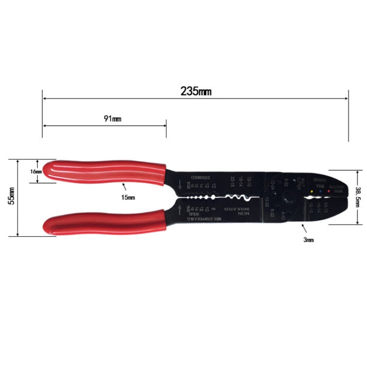Multifunctional Cable Stripping Manual Crimping Pliers