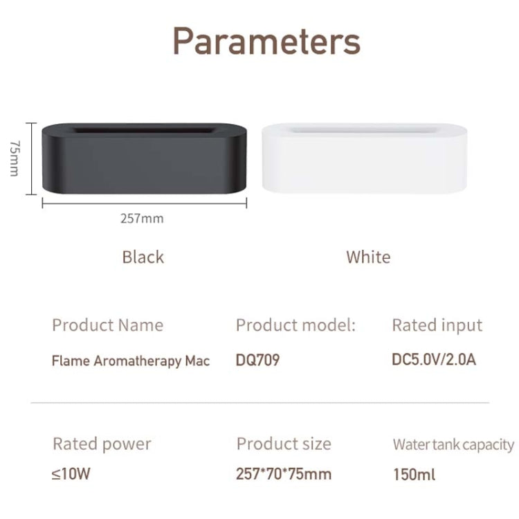 DQ709 Flame Aromatherapy Diffuser Quiet USB Air Humidifier