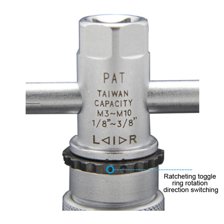 Forward And Backward Adjustable Ratchet Tapping Spanner Quick Reamer Tapping Wrench