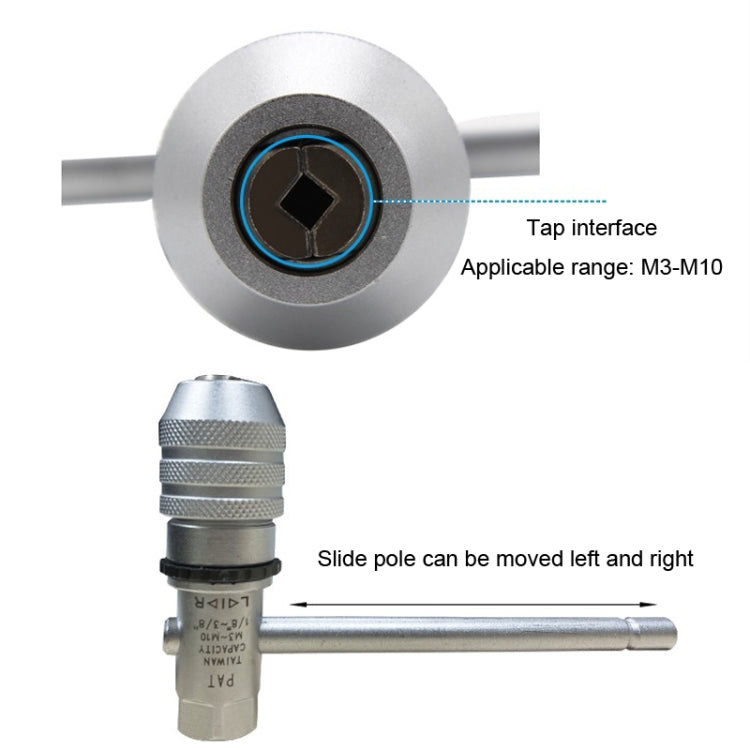 Forward And Backward Adjustable Ratchet Tapping Spanner Quick Reamer Tapping Wrench