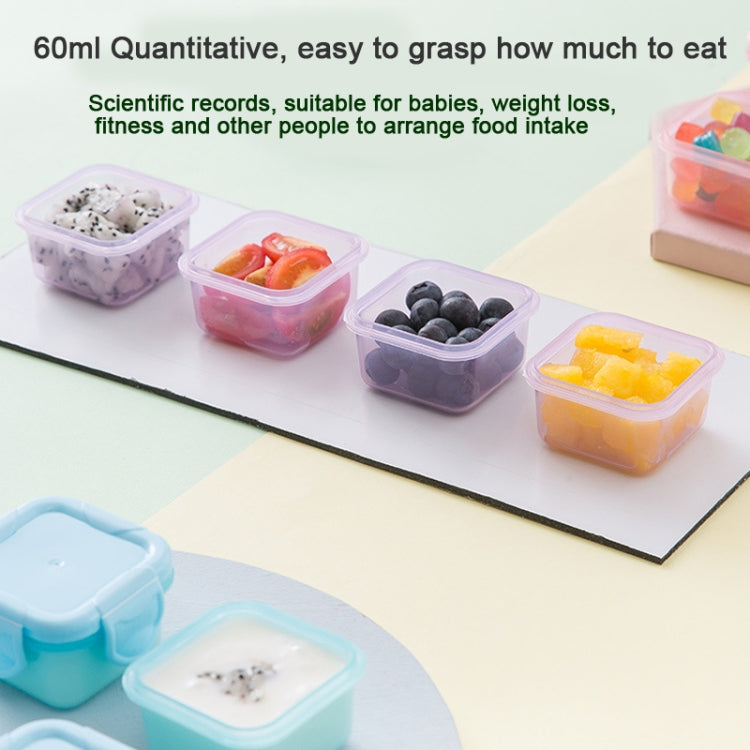 60ml Mini Fresh-Keeping Box Food Grade Thickened Sealed Baby Food Supplement Box