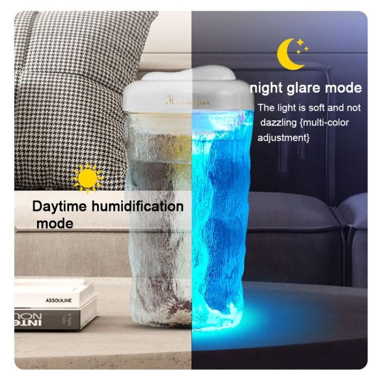 Iceberg Small Car Humidifier Atomization Mute Colorful Aromatherapy Machine