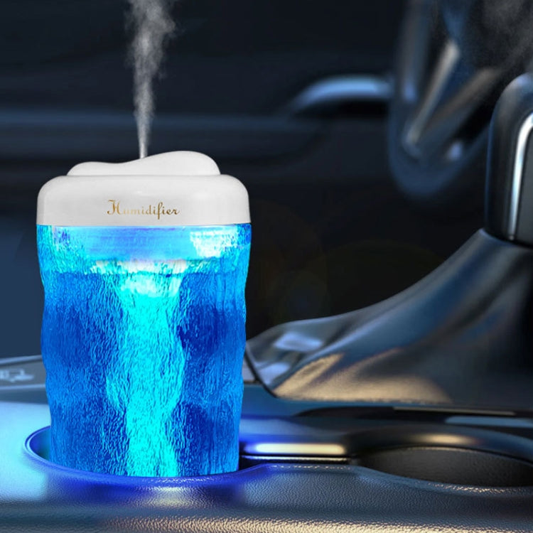 Iceberg Small Car Humidifier Atomization Mute Colorful Aromatherapy Machine