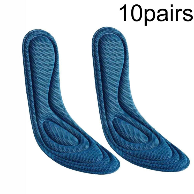 10pairs 5D Nano Antibacterial Deodorant Breathable Anti-Slip Massage Insole