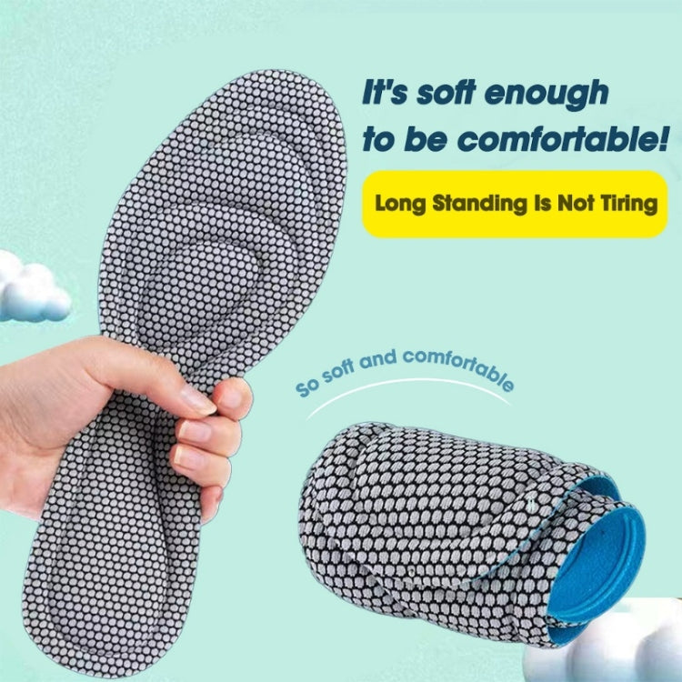 10pairs 5D Nano Antibacterial Deodorant Breathable Anti-Slip Massage Insole