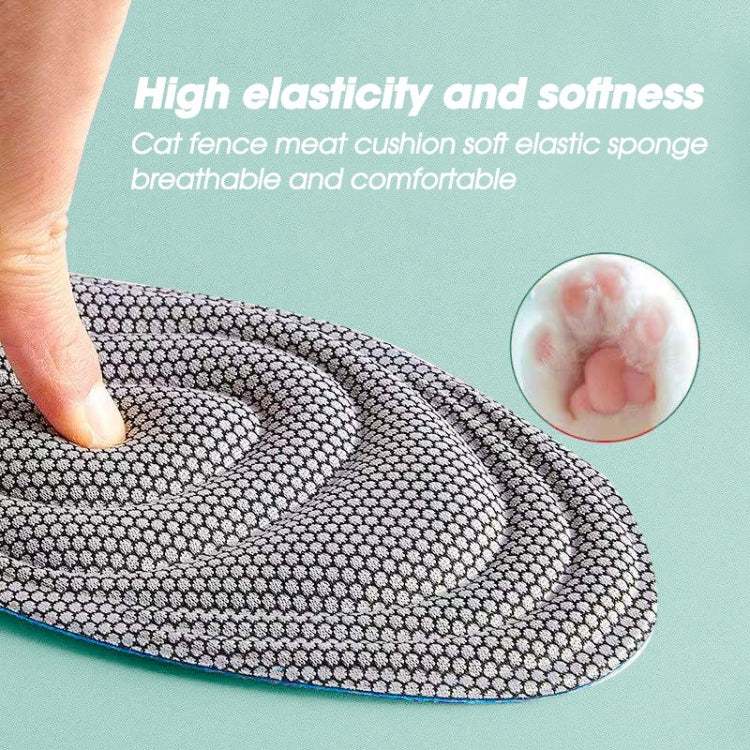 10pairs 5D Nano Antibacterial Deodorant Breathable Anti-Slip Massage Insole