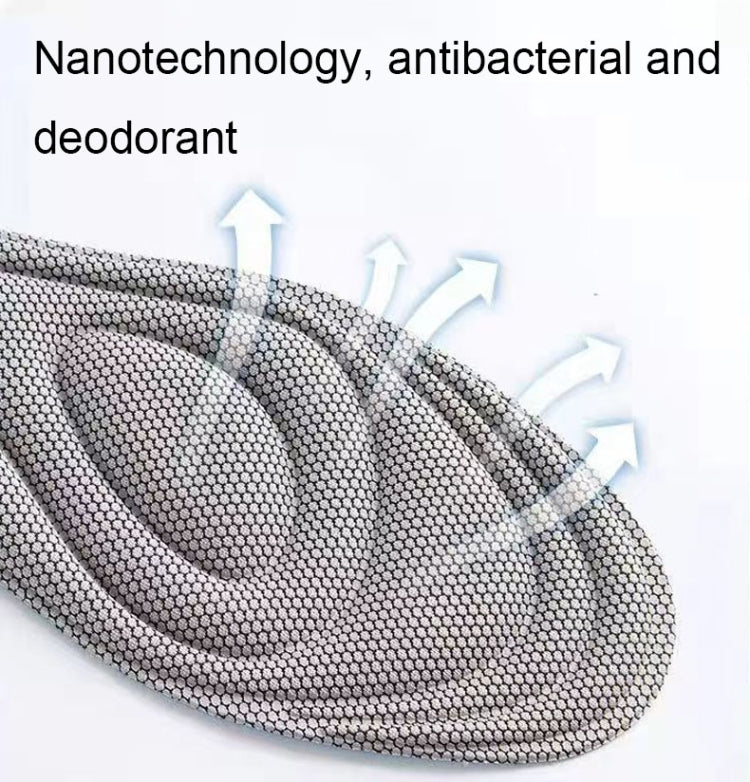10pairs 5D Nano Antibacterial Deodorant Breathable Anti-Slip Massage Insole