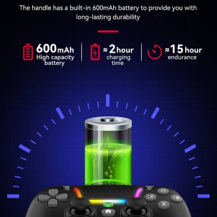 For PS4 Dazzle Color Light Wireless Bluetooth Grip