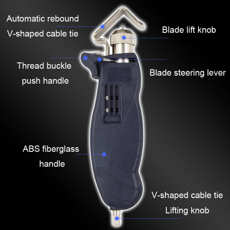 Rotary Multi-Functional Cable Stripping Pliers With A Blade