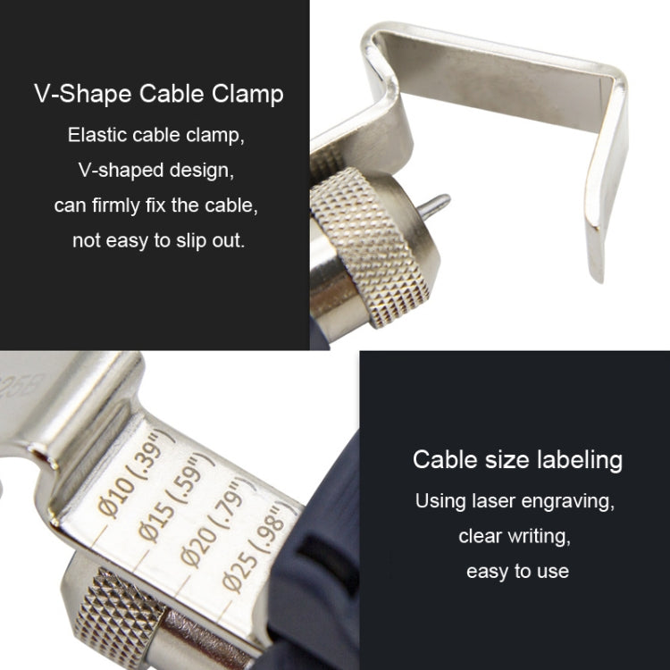 Rotary Multi-Functional Cable Stripping Pliers With A Blade