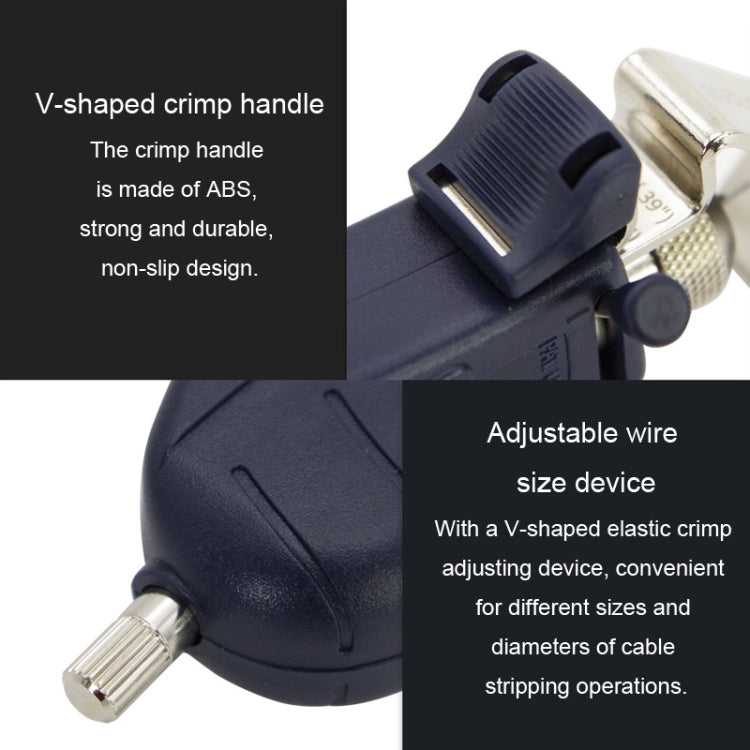 Rotary Multi-Functional Cable Stripping Pliers With A Blade