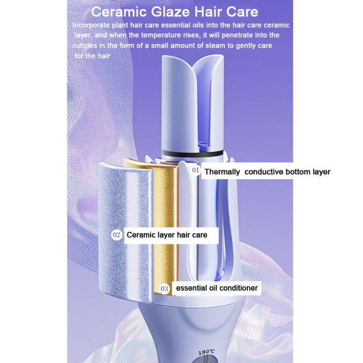 Extended Automatic Ceramic Curling Iron 32mm Shaped Big Wave Styling Tools,CN Plug