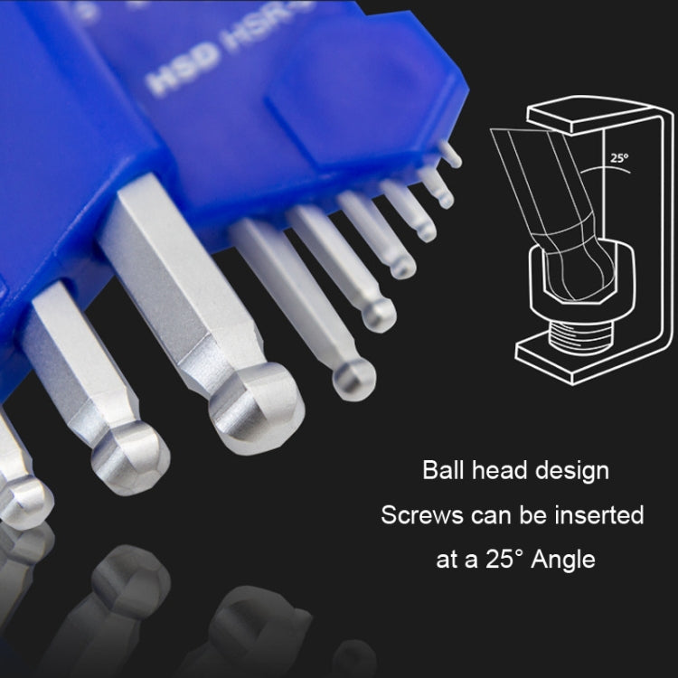 Short-Side Ball-End Hexagon Wrench Set Tools