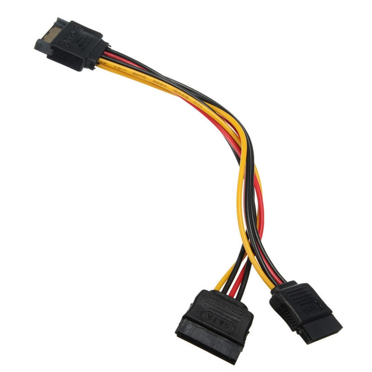 15P to Dual 15P One to Two SATA Hard Drive Power Conversion Cable