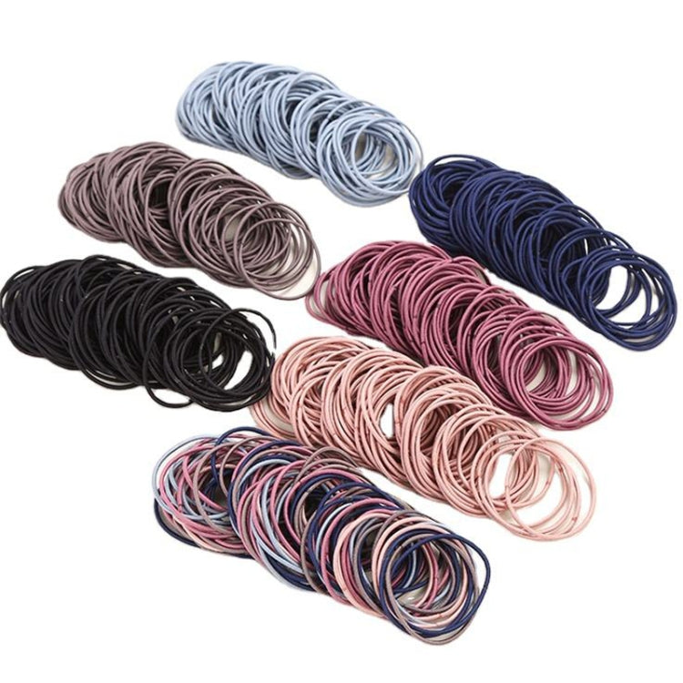 100pcs/pack Stretchy Hair Accessories Nylon Hair Ring Hair Rope Rubber Band Headband