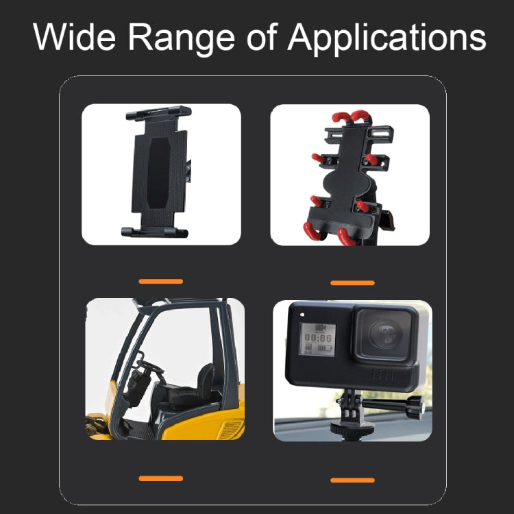 Camera Phone Holder Ball Head Base Live Riding Shooting Handlebar Rotating Clamp