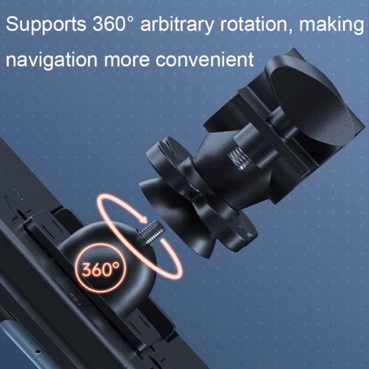 Rotatable Bicycle and Motorcycle Anti-shake Fixed Mobile Phone Holder with Sun Visor