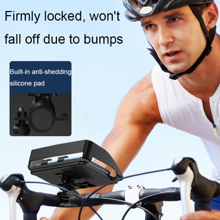 Rotatable Bicycle and Motorcycle Anti-shake Fixed Mobile Phone Holder with Sun Visor