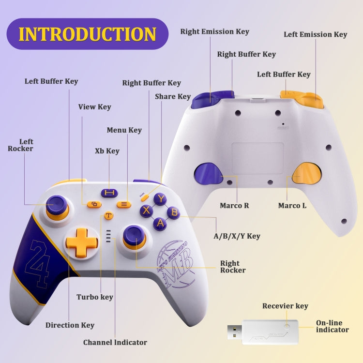 N2 Wireless 2.4G Controller Gamepad For Xbox One/One S/One X/Series S/Series X/PC Windows