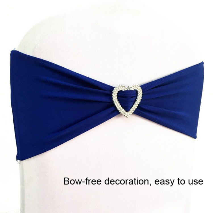 Tie-Free Stretch Chair Back Flower Bow Chair Cover Hotel Chair Back Strap Decoration