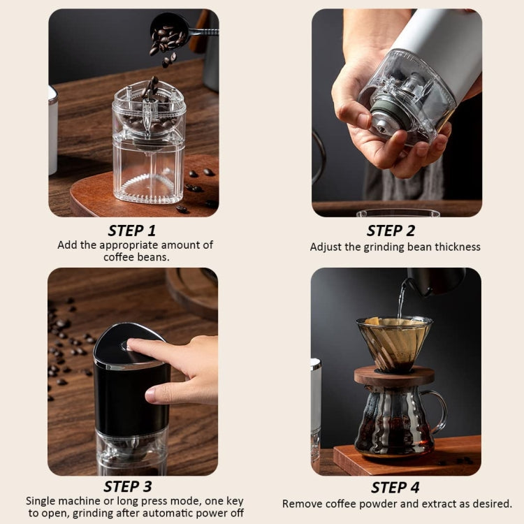 Coffee Electric Grinder Magnetic Snap-on Stainless Steel Blades Kitchen Gadgets