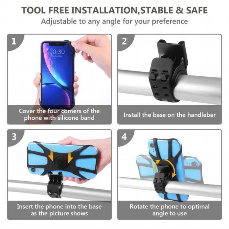 Removable Bicycle Cell Phone Holder For 4.5-7 Inch Phones