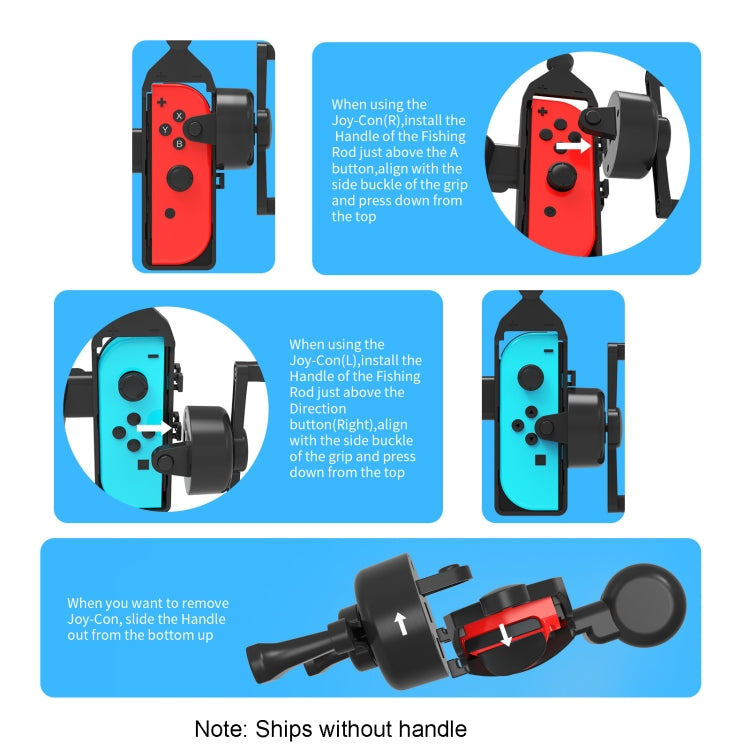 JYS JYS-NS248 For Switch / Switch OLED Left And Right Handle Body Feel Fishing Rod Fishing Aquarium Game Accessories