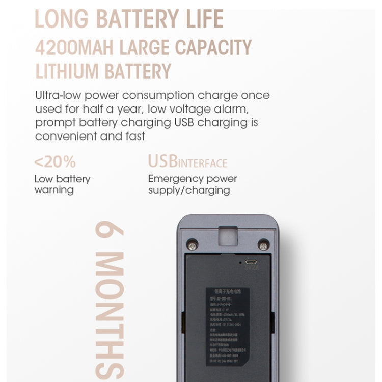 S61 Fully Automatic 3D Face Recognition Tuya Wifi Smart Fingerprint Lock Anti-theft Password Lock