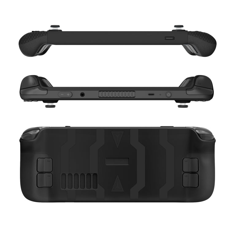 JYS JYS-SD011 For Steam Deck 7pcs/set Host Silicone Case With Joystick Cap+Touch Board Sticker Set