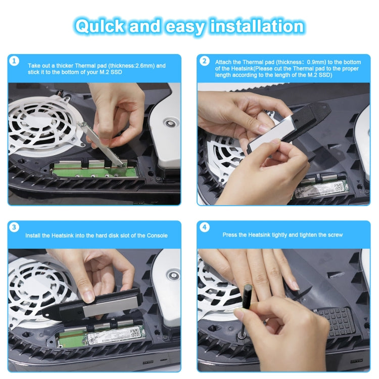 JYS JYS-P5153 For PS5 M.2 NVME Solid-State Hard Disk Heat Sink