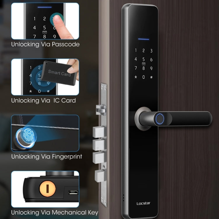 Wifi Fingerprint Lock Home Security Door Password Lock Supports APP Remote Unlocking