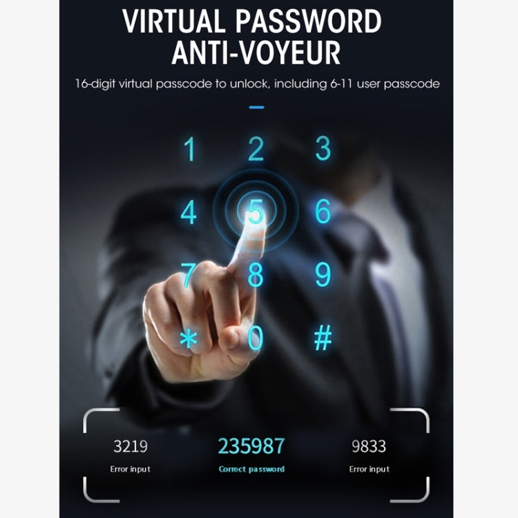 Wifi Fingerprint Lock Home Security Door Password Lock Supports APP Remote Unlocking