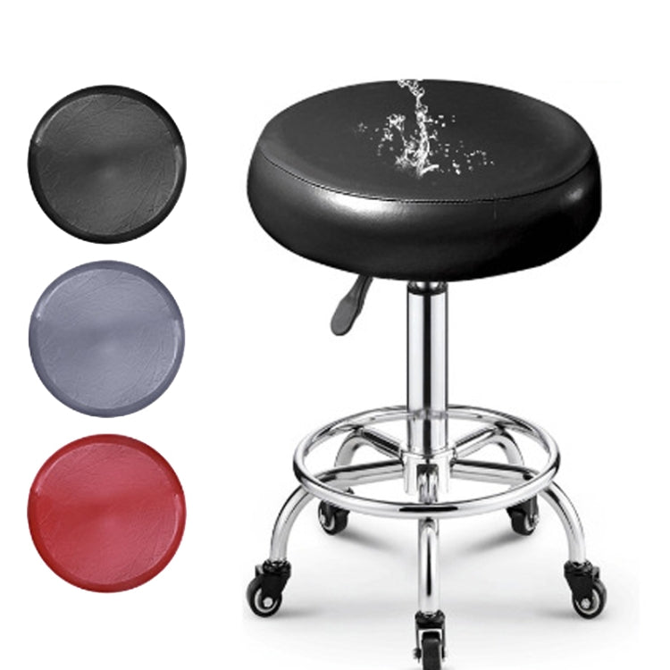 Simple PU Leather Stretch Round Stool Cover Waterproof Lift Chair Cover