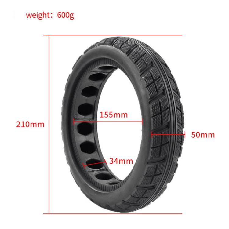 For Xiaomi M365 Series Scooter 8.5 x 2.0 Inch Honeycomb Solid Tire Inflatable Rubber Explosion-proof Tire