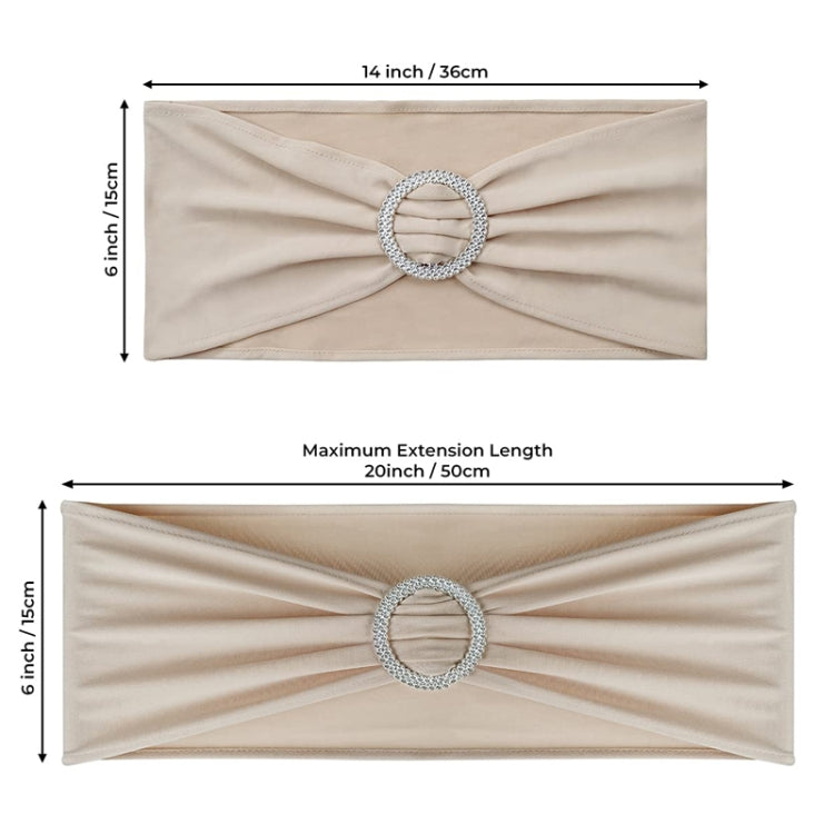 Tie-Free Elastic Chair Back Flower Bow Chair Cover Seat Decoration Ties Hotel Wedding Supplies