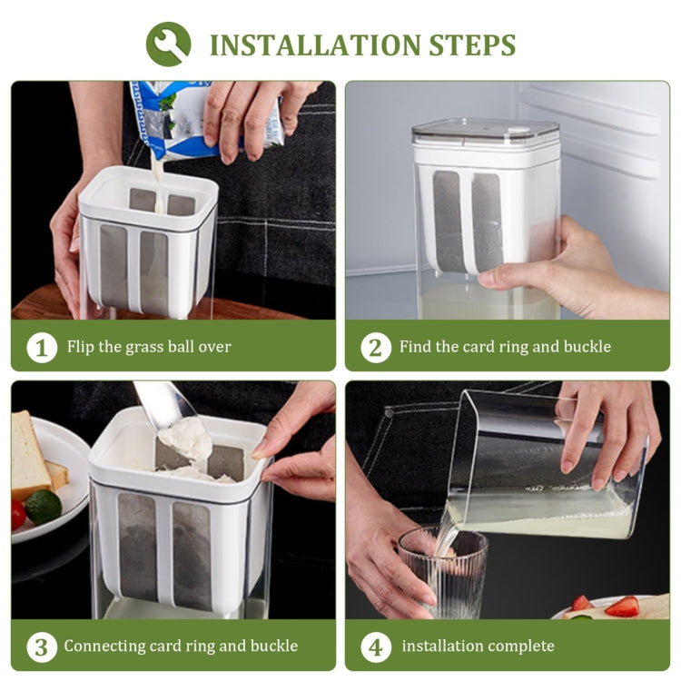 1100ml Yogurt Filter Homemade Yogurt Beancurry Milk Separator Water Drained Filter