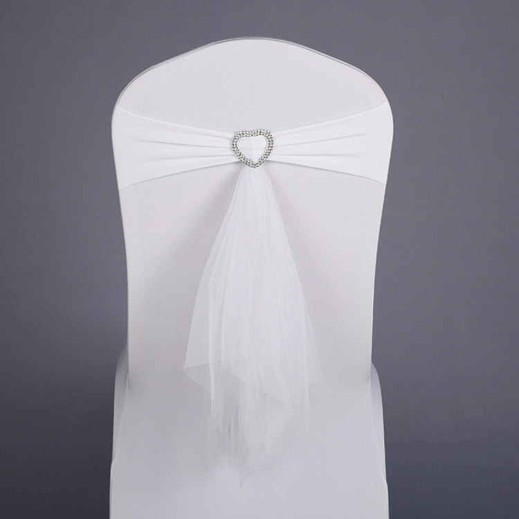 Tie-Free Stretch Chair Back Bow Chair Cover Strap Hotel Wedding Seat Back Decoration