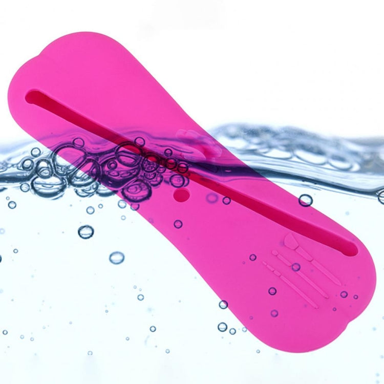 Slant Mouth Cat Paw Buckle Large Capacity Dustproof Soft Silicone Makeup Bag