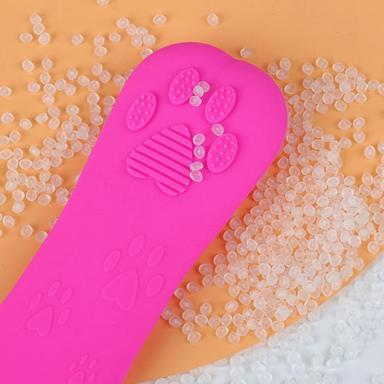 Slant Mouth Cat Paw Buckle Large Capacity Dustproof Soft Silicone Makeup Bag