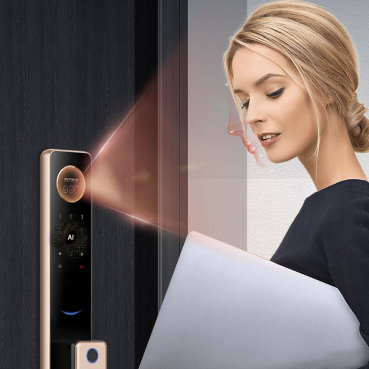 T100A  3D Face Recognition Fingerprint Code Card Digital Door Lock