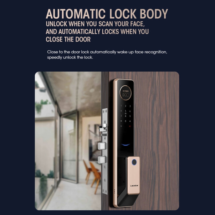 T100A  3D Face Recognition Fingerprint Code Card Digital Door Lock