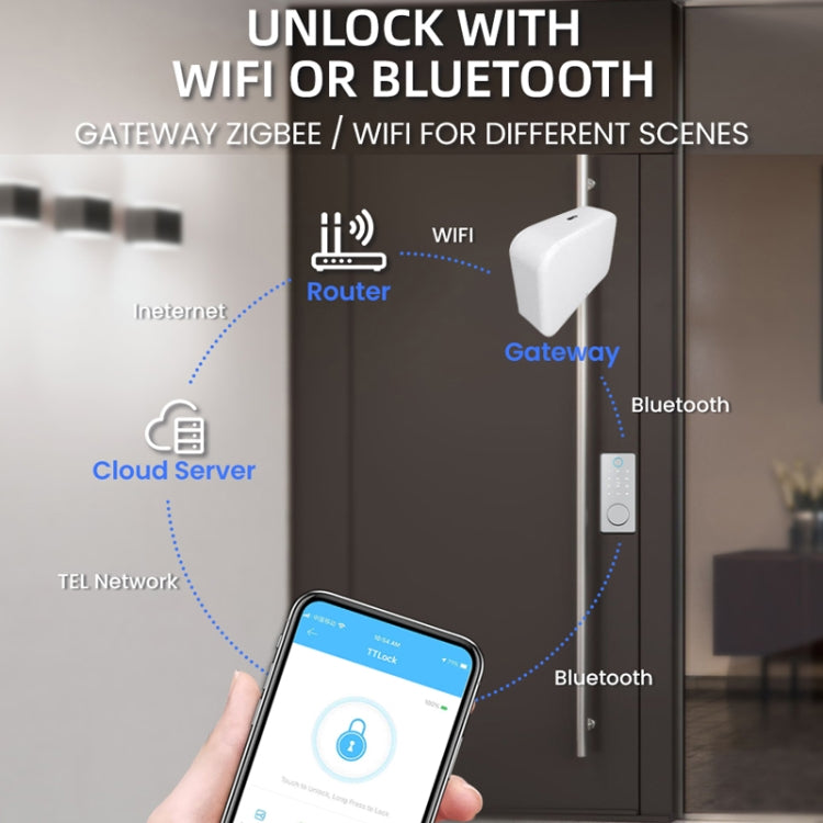 C87 Automatic Fingerprint Lock Entry Door Password Smart Lock