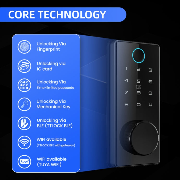C87 Automatic Fingerprint Lock Entry Door Password Smart Lock
